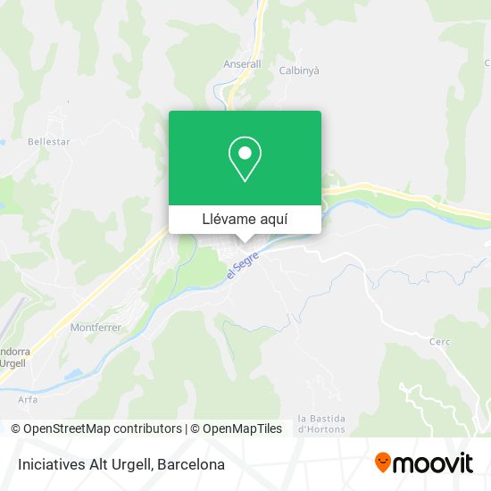 Mapa Iniciatives Alt Urgell