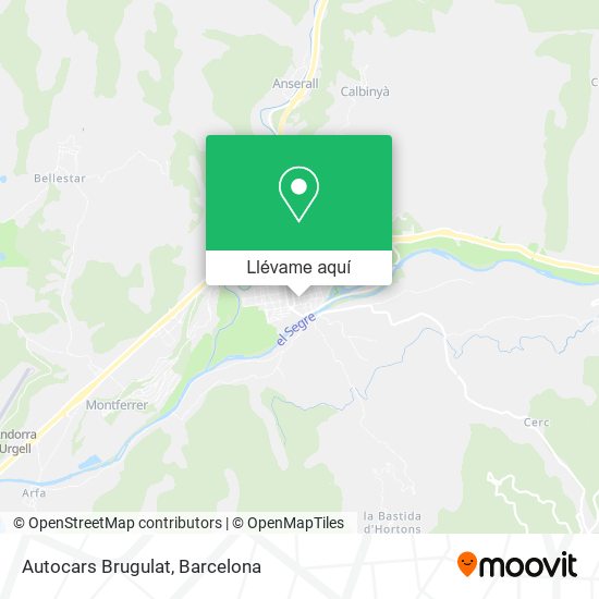 Mapa Autocars Brugulat