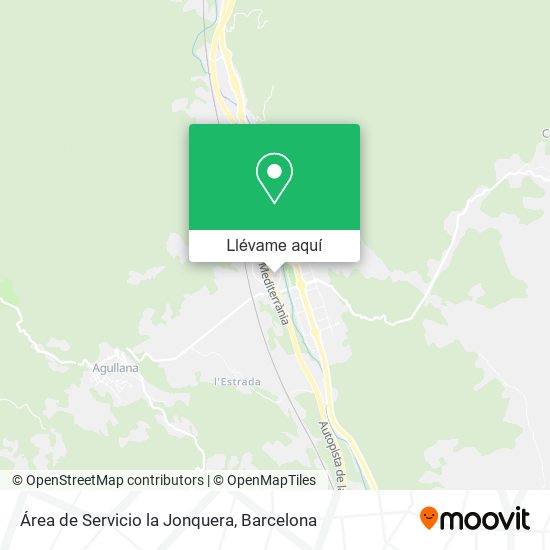 Mapa Área de Servicio la Jonquera