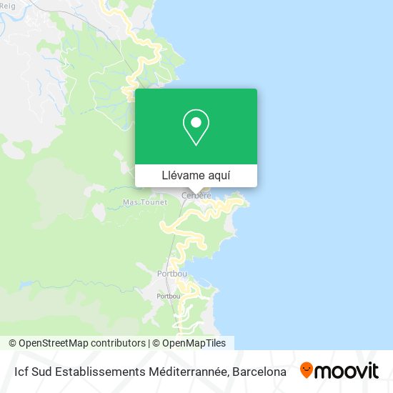 Mapa Icf Sud Establissements Méditerrannée