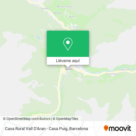 Mapa Casa Rural Vall D'Aran - Casa Puig