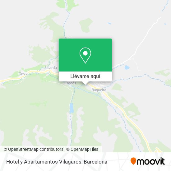 Mapa Hotel y Apartamentos Vilagaros