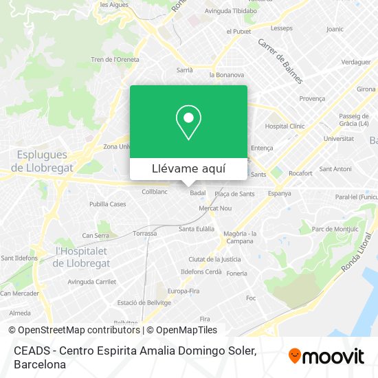 Mapa CEADS - Centro Espirita Amalia Domingo Soler