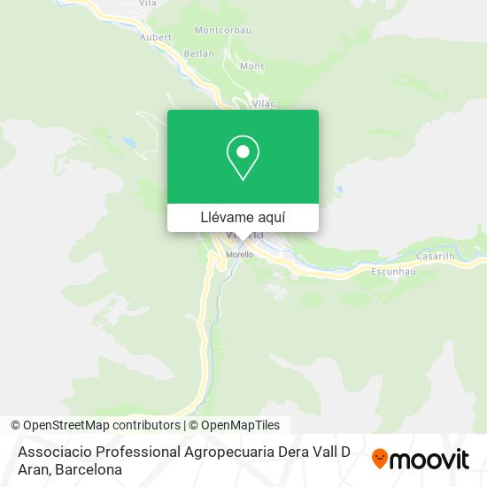 Mapa Associacio Professional Agropecuaria Dera Vall D Aran