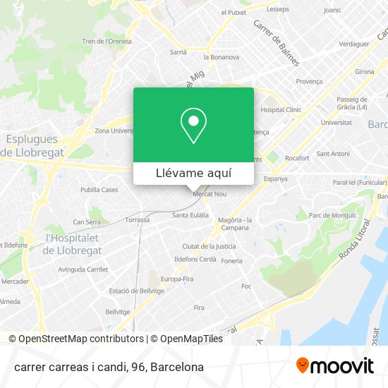 Mapa carrer carreas i candi, 96