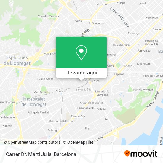 Mapa Carrer Dr. Marti Julia