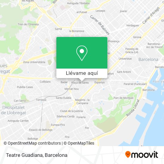 Mapa Teatre Guadiana