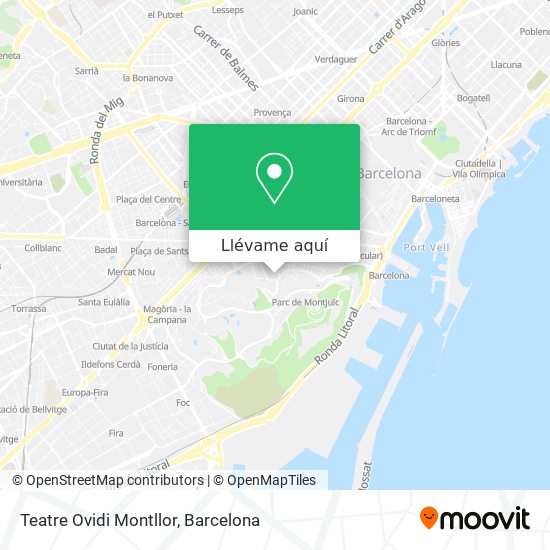 Mapa Teatre Ovidi Montllor