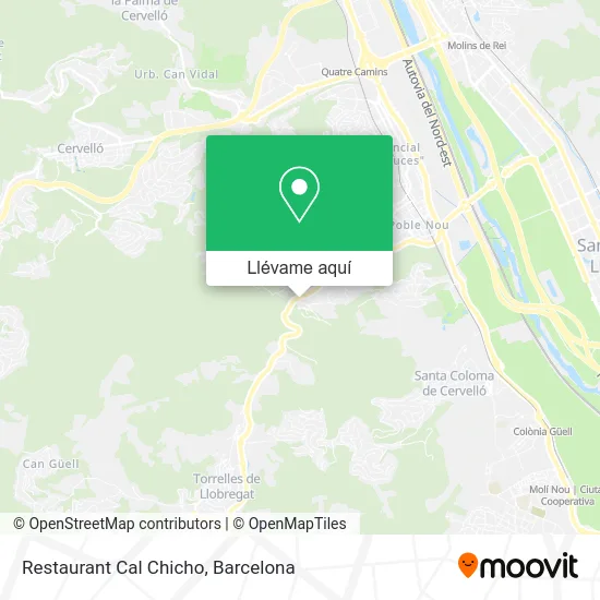 Mapa Restaurant Cal Chicho