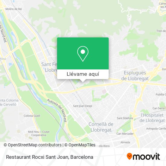 Mapa Restaurant Rocxi Sant Joan