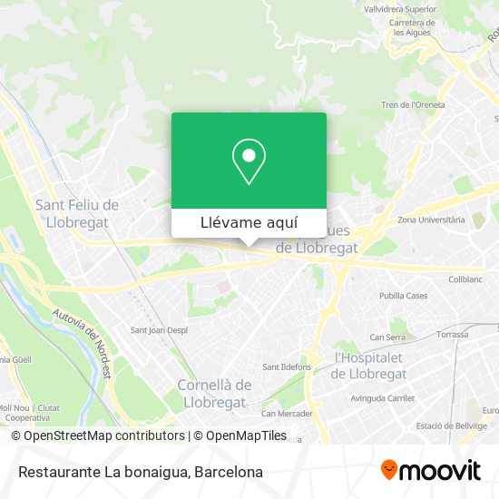 Mapa Restaurante La bonaigua