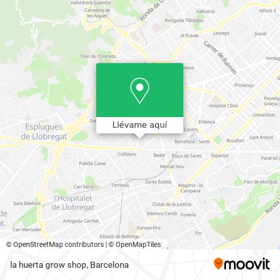 Mapa la huerta grow shop