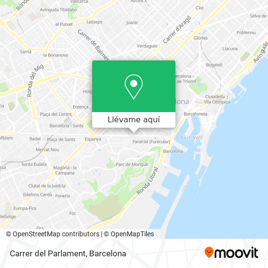 Mapa Carrer del Parlament