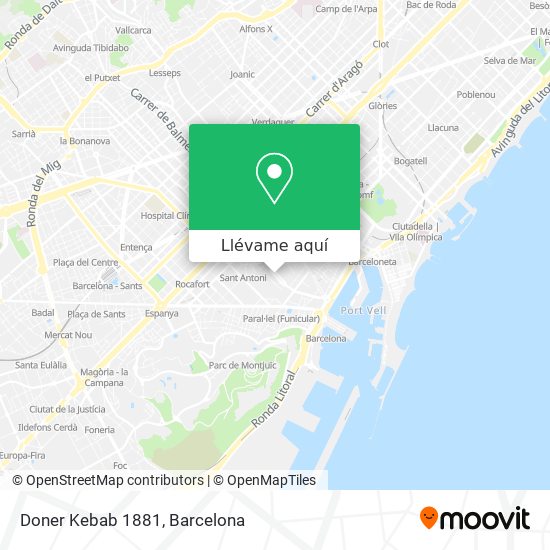 Mapa Doner Kebab 1881