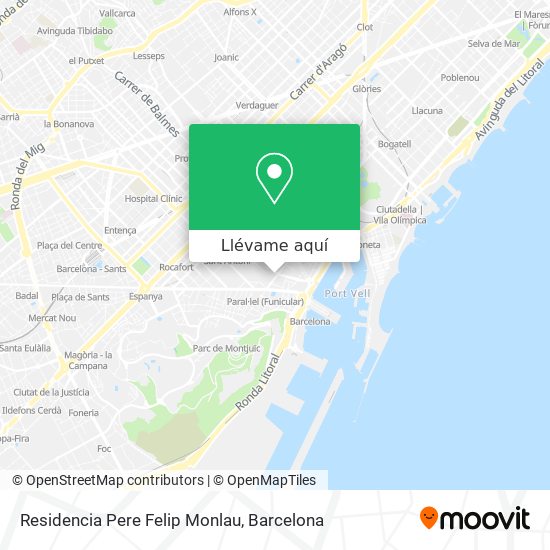 Mapa Residencia Pere Felip Monlau