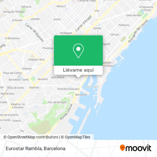 Mapa Eurostar Rambla