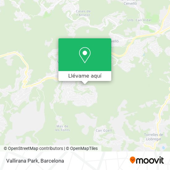 Mapa Vallirana Park