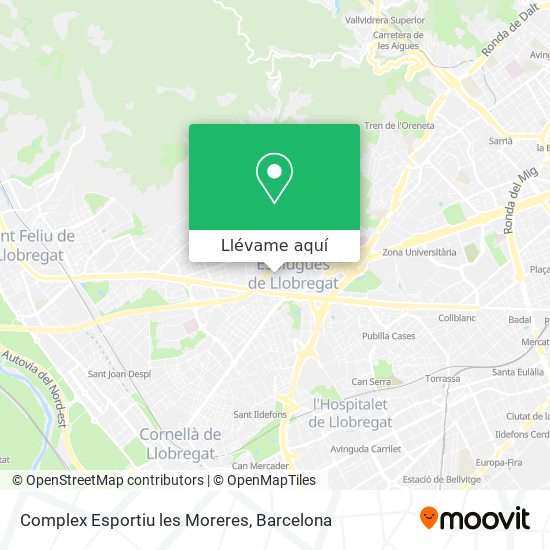 Mapa Complex Esportiu les Moreres