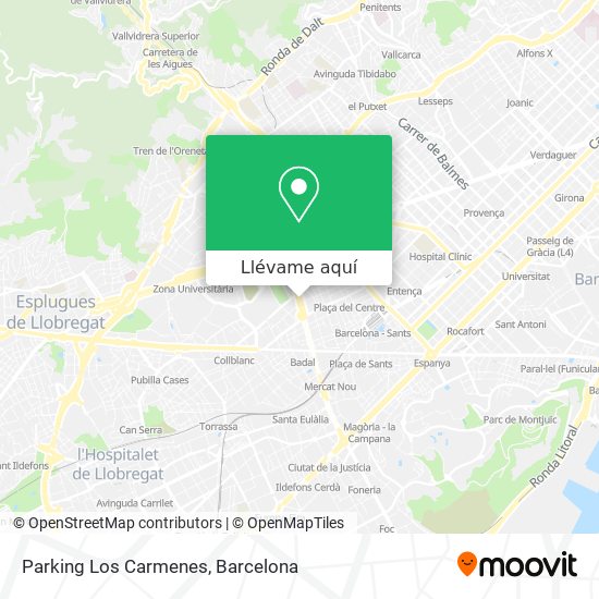 Mapa Parking Los Carmenes