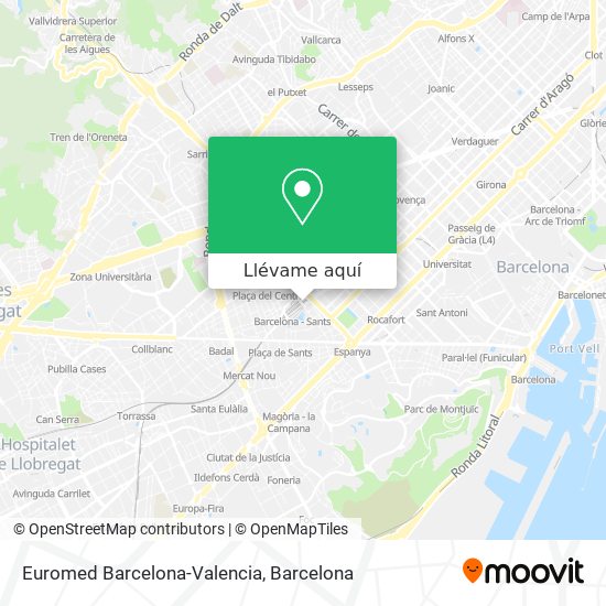 Mapa Euromed Barcelona-Valencia