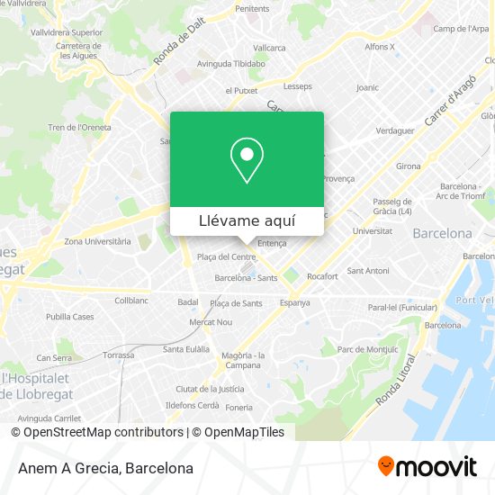 Mapa Anem A Grecia