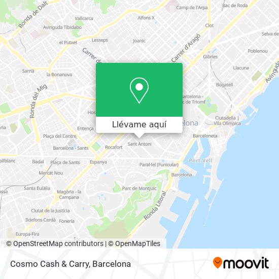 Mapa Cosmo Cash & Carry