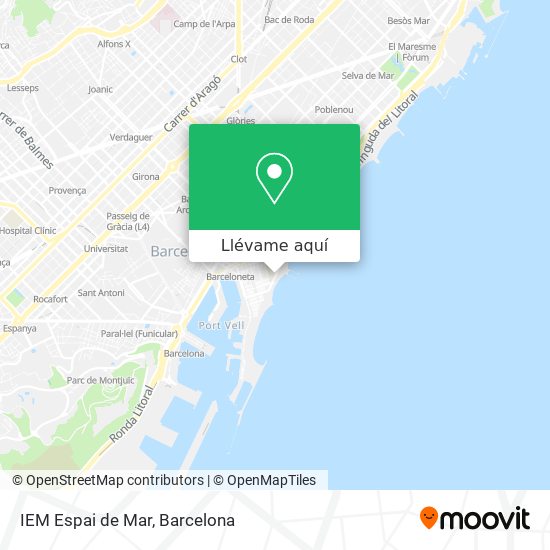 Mapa IEM Espai de Mar