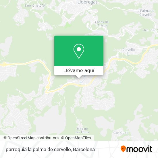 Mapa parroquia la palma de cervello