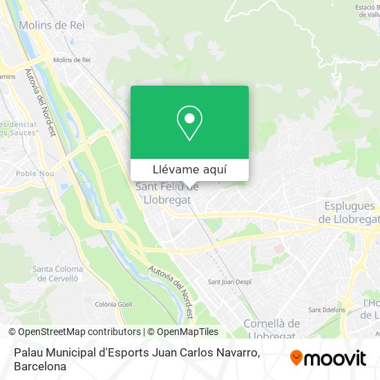 Mapa Palau Municipal d'Esports Juan Carlos Navarro