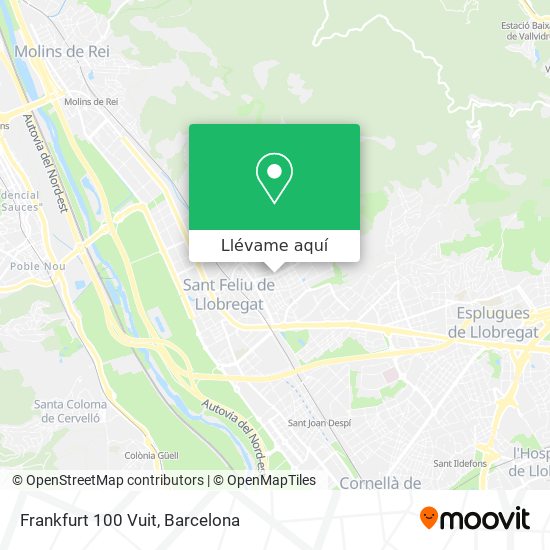 Mapa Frankfurt 100 Vuit