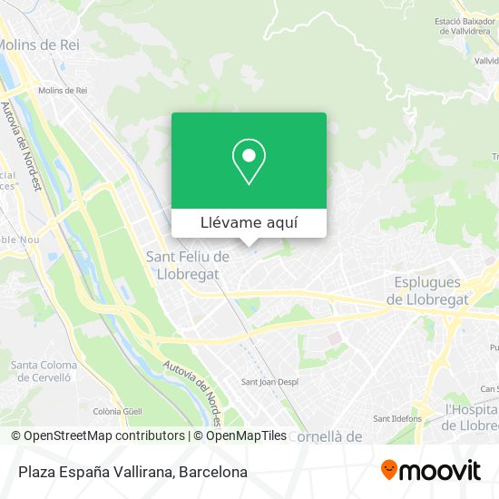 Mapa Plaza España Vallirana