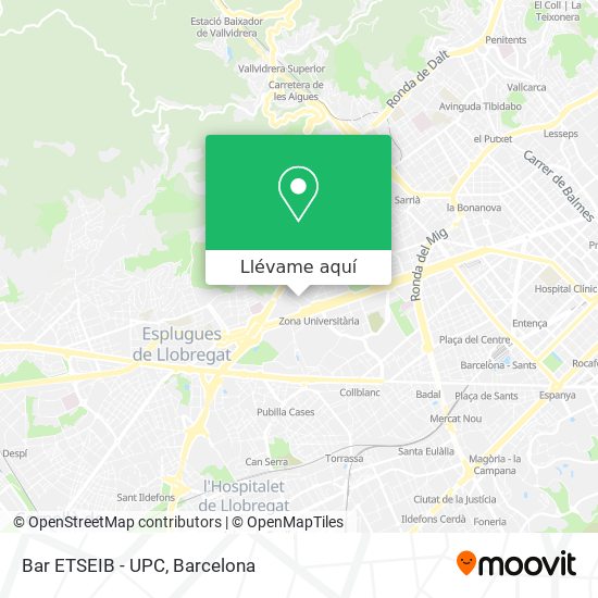 Mapa Bar ETSEIB - UPC