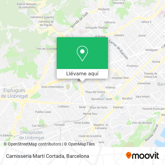 Mapa Carnisseria Martí Cortada