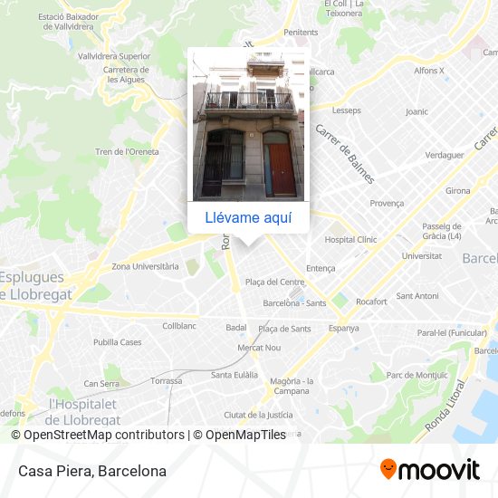 Mapa Casa Piera