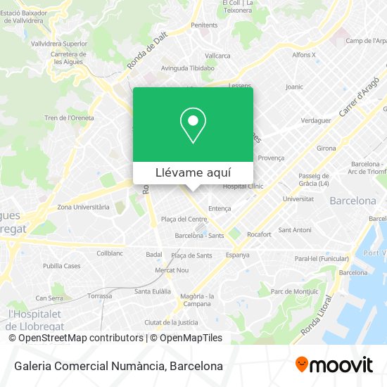 Mapa Galeria Comercial Numància