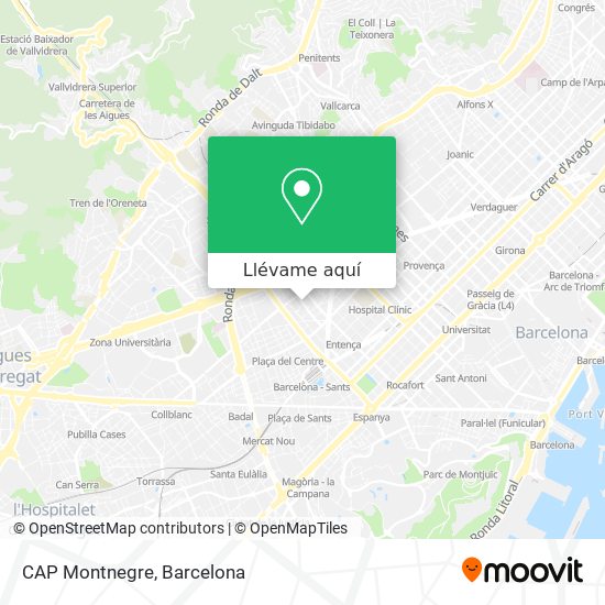 Mapa CAP Montnegre