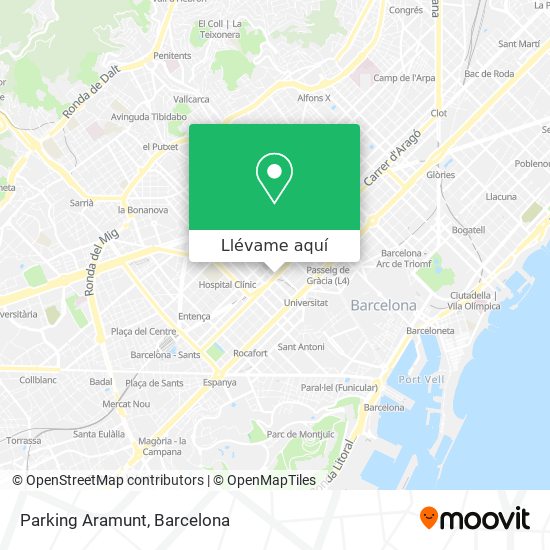 Mapa Parking Aramunt