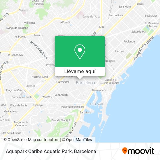 Mapa Aquapark Caribe Aquatic Park