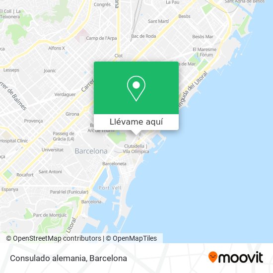 Mapa Consulado alemania
