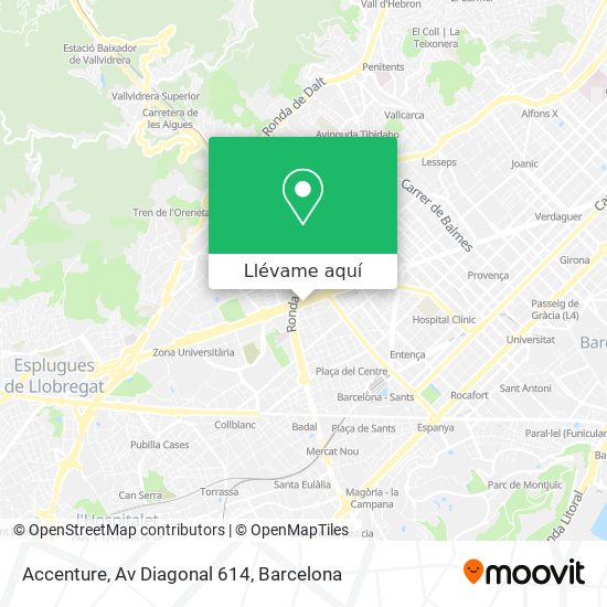 Mapa Accenture, Av Diagonal 614