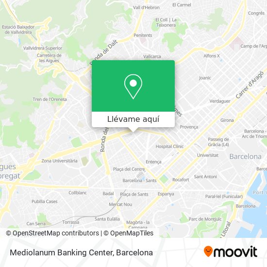 Mapa Mediolanum Banking Center