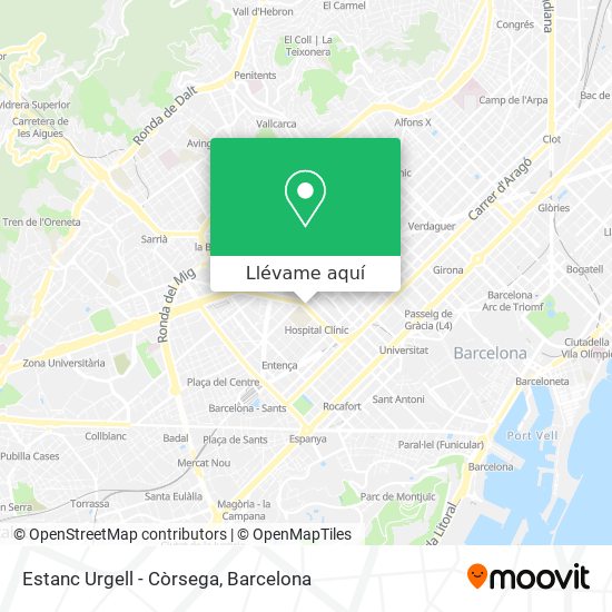 Mapa Estanc Urgell - Còrsega