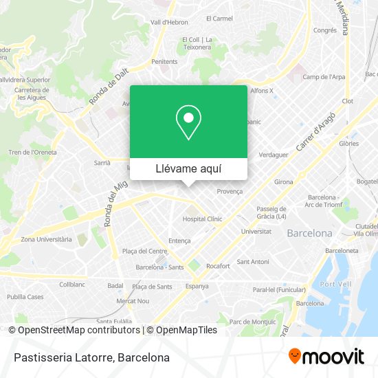 Mapa Pastisseria Latorre