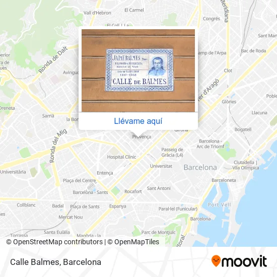 Mapa Calle Balmes