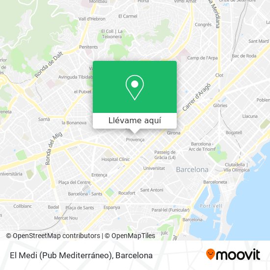 Mapa El Medi (Pub Mediterráneo)
