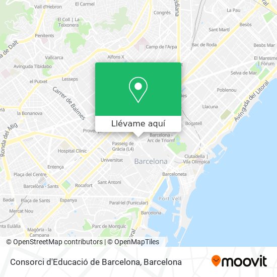 Mapa Consorci d'Educació de Barcelona