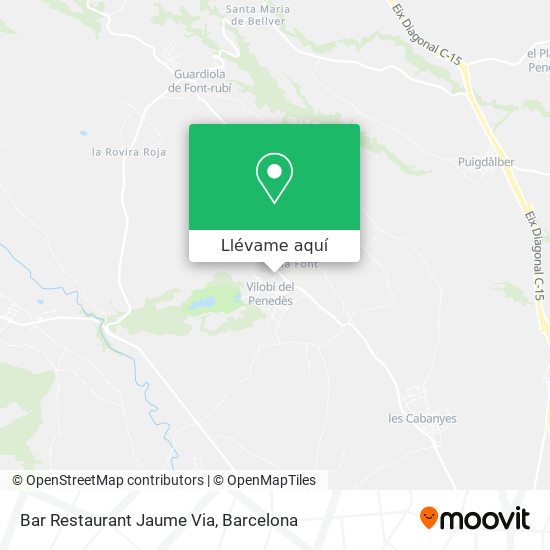 Mapa Bar Restaurant Jaume Via