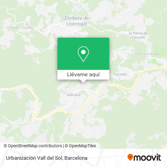 Mapa Urbanización Vall del Sol