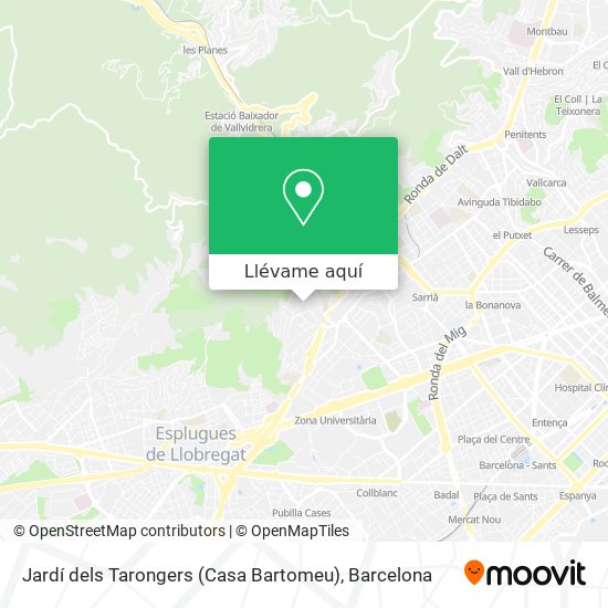 Mapa Jardí dels Tarongers (Casa Bartomeu)