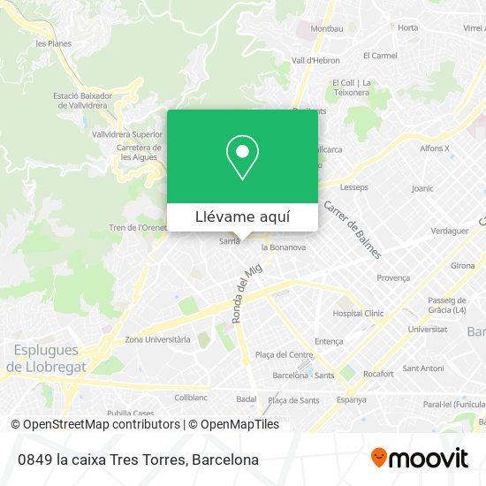 Mapa 0849 la caixa Tres Torres